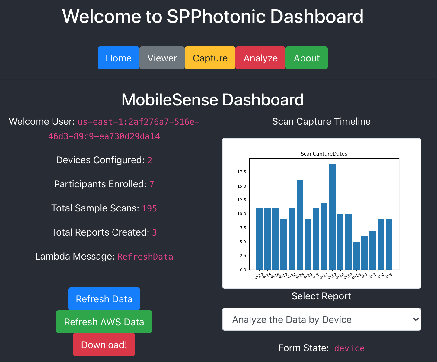 MobileSense Capture software